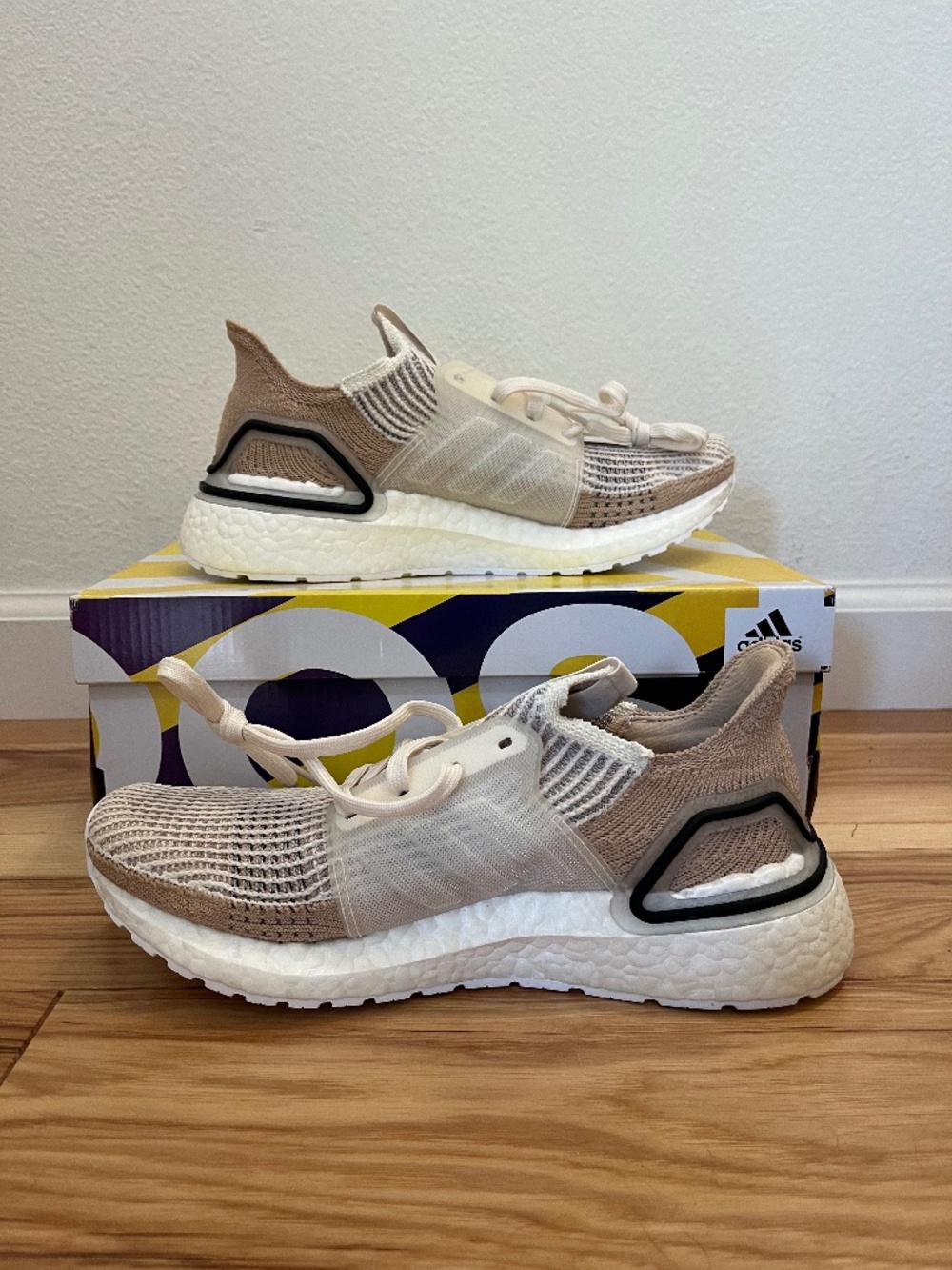 NEW Adidas Ultraboost 2019 Chalk White Pale Nude Shoes (B75878) Women’s Size 7
